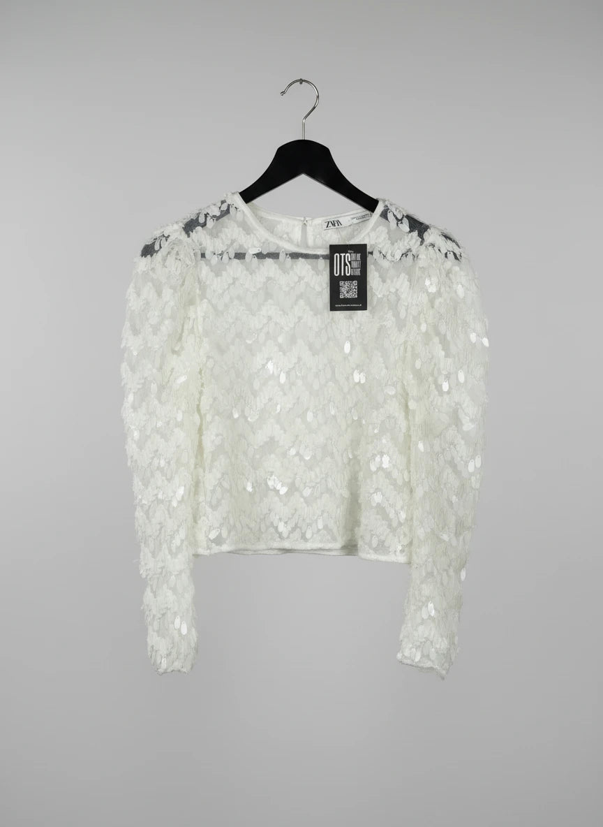 White Winter Crop Top by Zara (WCT-68)