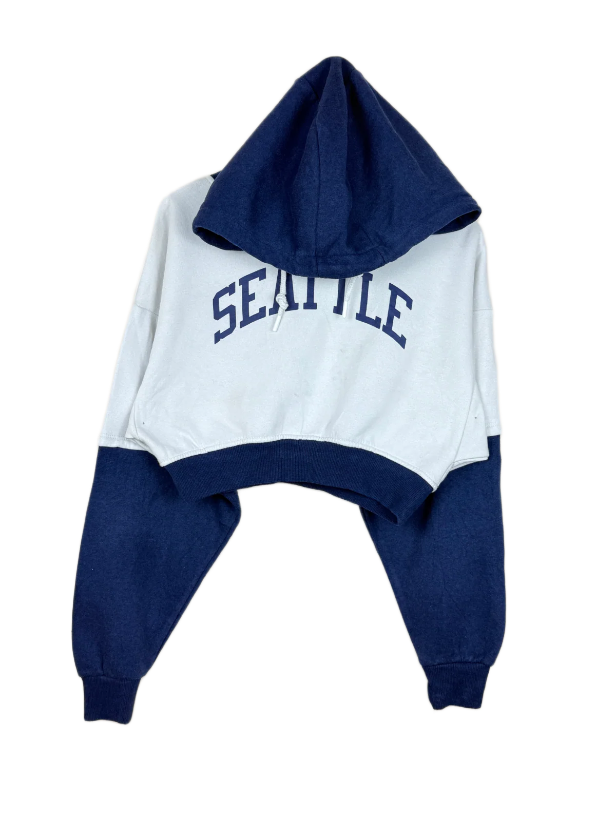 Shop Excellent Winter Crop Tops by Primark | Preloved Branded Clothes | Blue & White Cotton | Women | OTS Thrift Store Karachi Pakistan