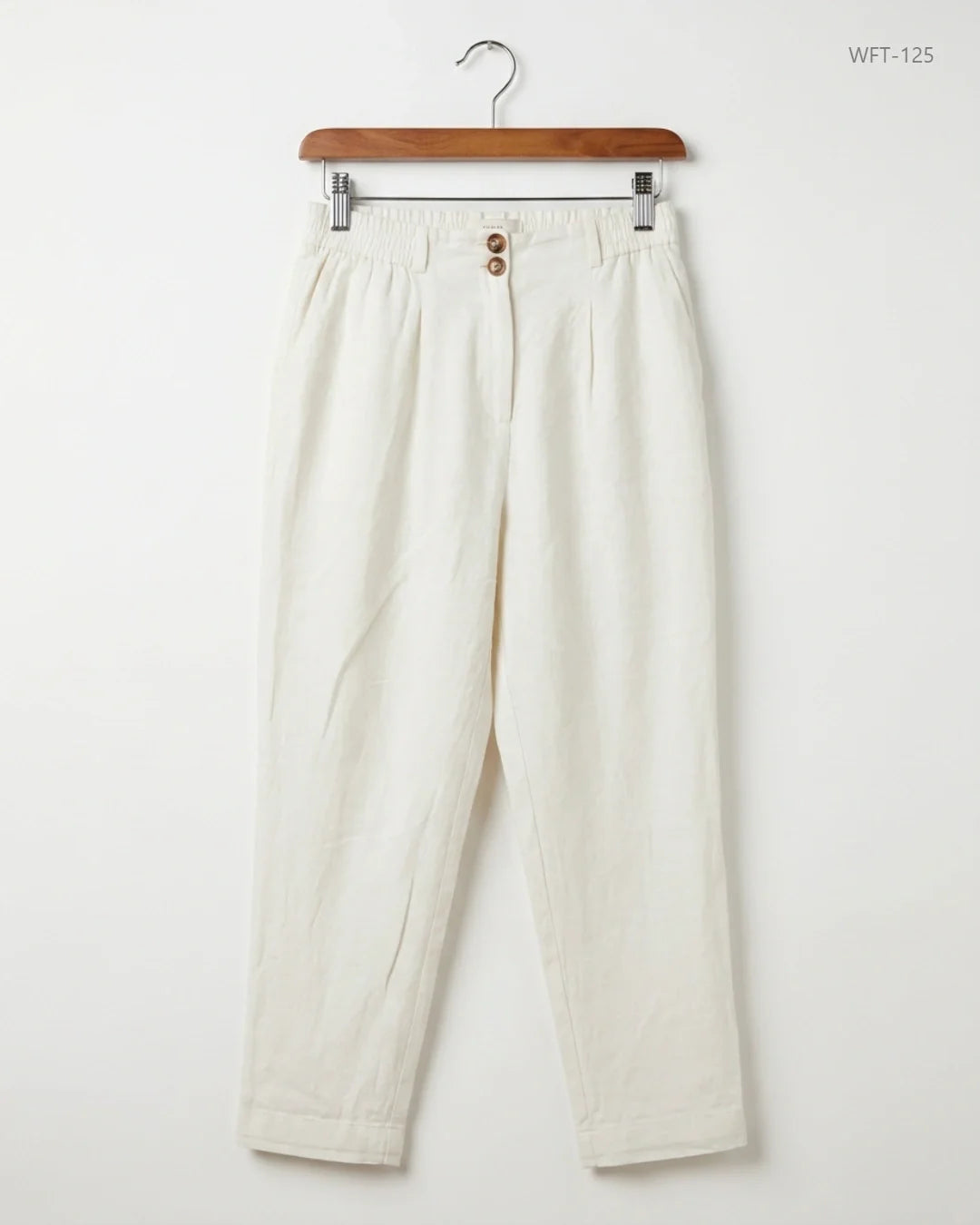 Premium Condition Women Flapper Trouser | Preloved Peacocks | OffWhite Cotton | Thrift Shop for Karachi Pakistan | OTS