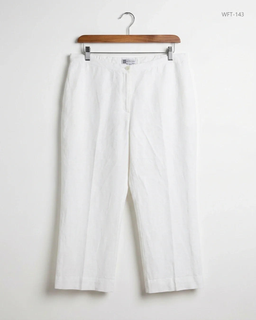 Preloved Premium Women Flapper Trouser by JOANNA HOPE, White Viscose for - OTS Thrift Shop Islamabad Pakistan