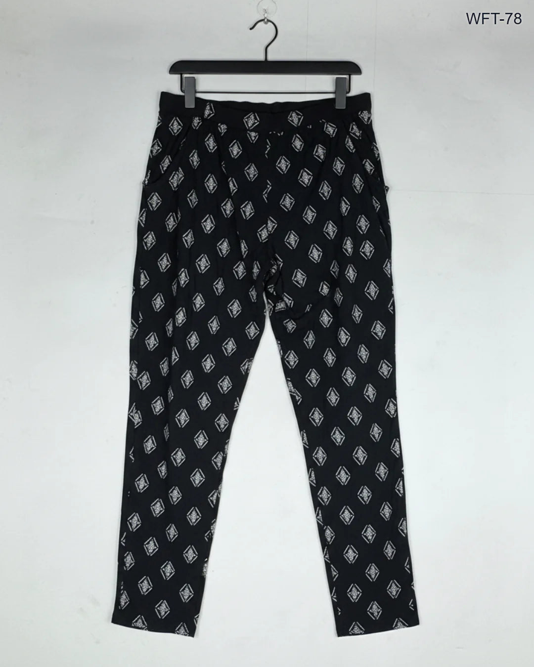 Preloved Excellent Women Flapper Trouser by George, Black Cotton for Womens - OTS Thrift Shop Karachi Pakistan