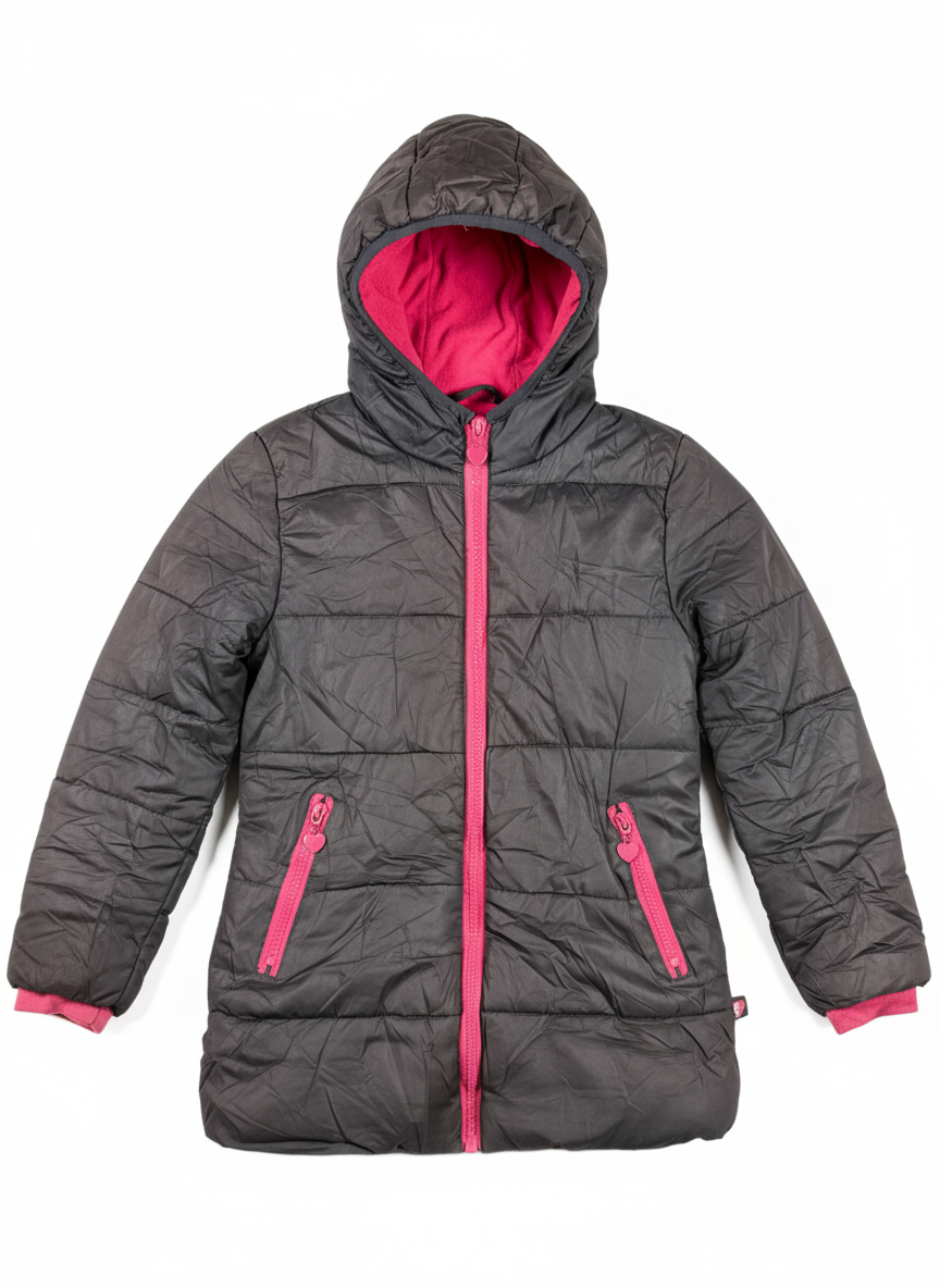 Secondhand Branded Girls Jackets by DOPO DOPO, GRAY POLYSTER fabric, PREMIUM PLUS condition, for GIRLS - Online Thrift Shop Karachi Pakistan