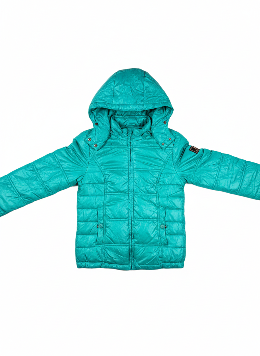 GOOD Condition Girls Jackets | Preloved PAGE YOUNG | GREEN POLYSTER | Thrift Shop for GIRLS Karachi Pakistan | OTS