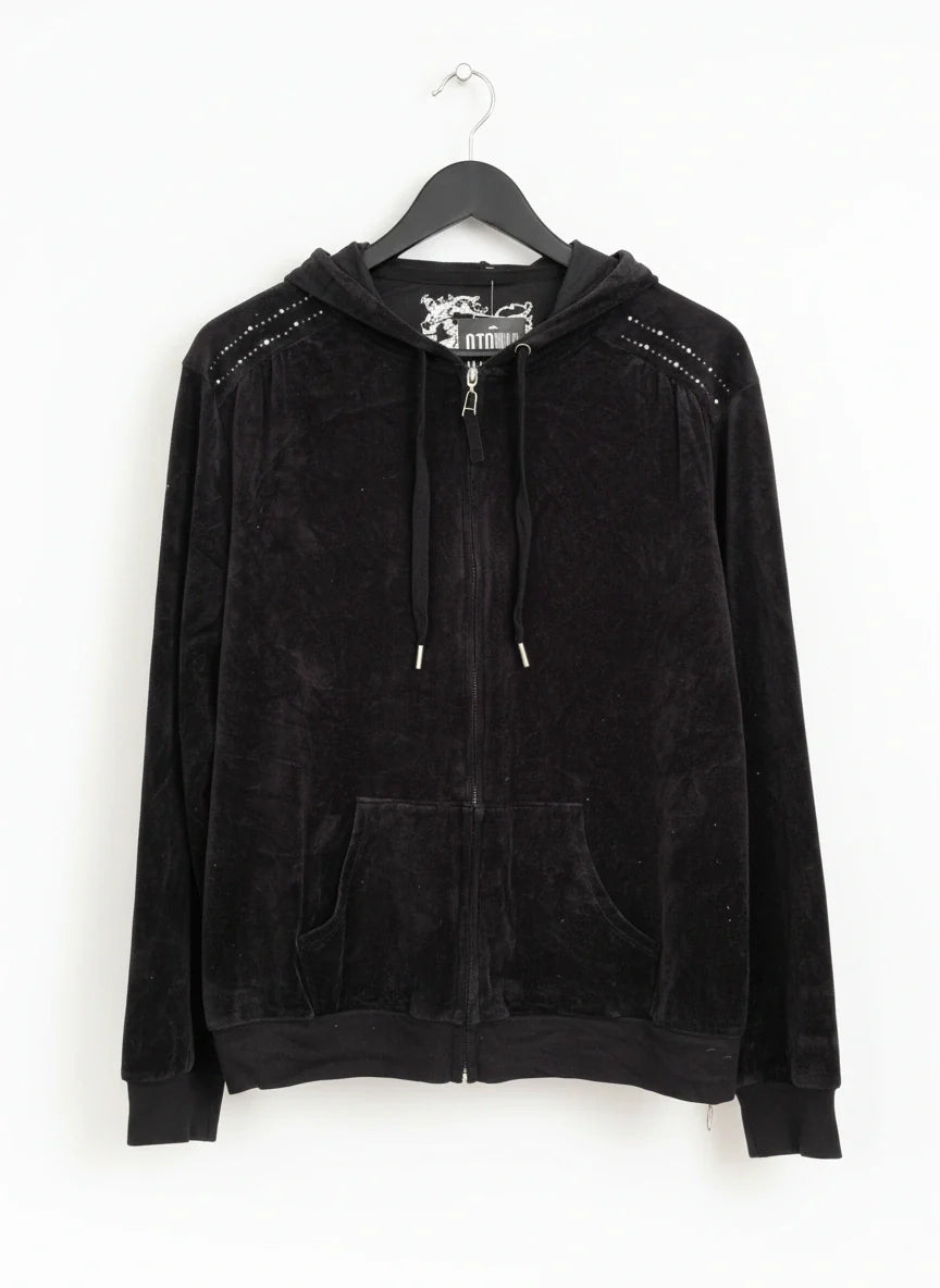 Preloved Premium Winter Hoodies & Sweatshirts by Marks & Spencer, Black Cotton for Womens Hoodies - OTS Thrift Shop Karachi Pakistan