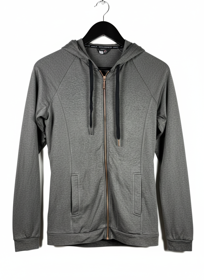 Women Hoodies & Jackets | F&F | Preloved Branded | GREY POLYSTER | PREMIUM PLUS | OTS Thrift Store Peshawar Pakistan