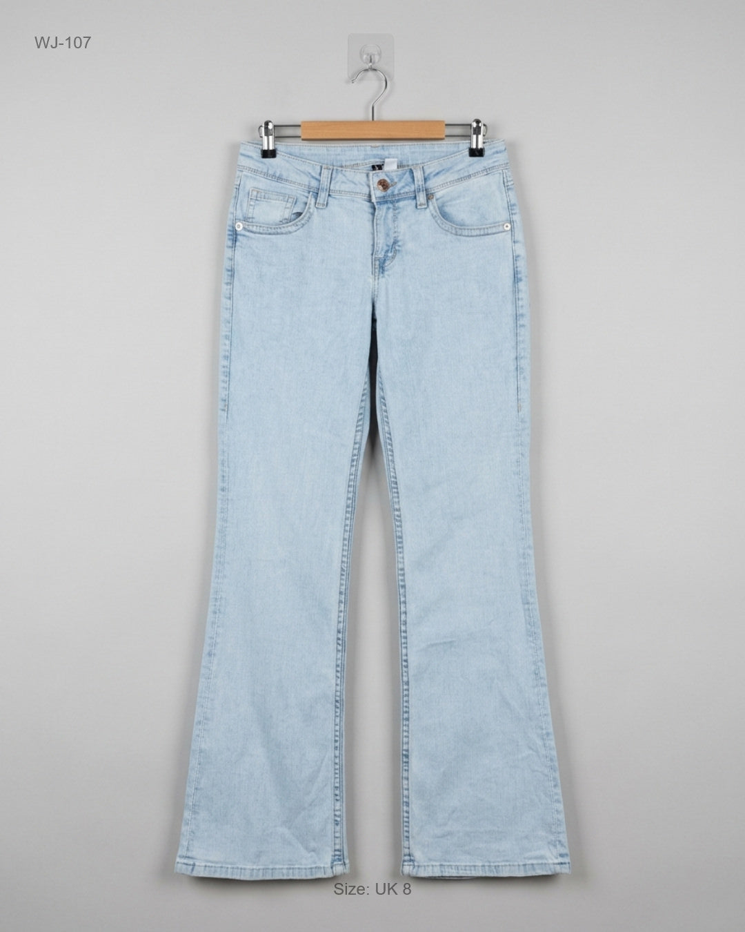 Premium Condition Women Jeans | Preloved H&M | Sky Blue Cotton | Thrift Shop for Karachi Pakistan | OTS