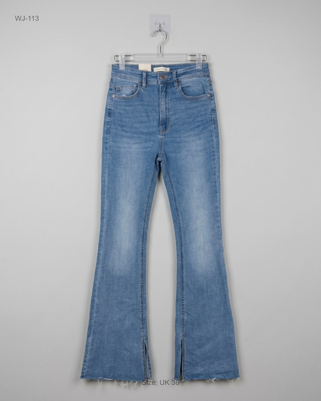 Women Jeans | Stradivarius | Preloved Branded | SKY Blue COTTON | PREMIUM | OTS Thrift Store Lahore Pakistan
