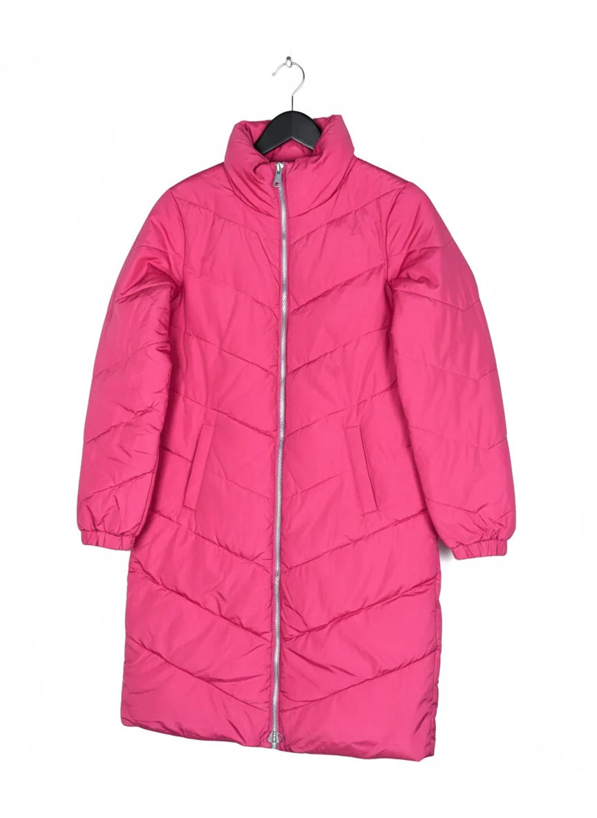 Shop Premium Bomber & Puffer Jackets by JDY | Preloved Branded Clothes | Coral Polyester | Women | OTS Thrift Store Peshawar Pakistan