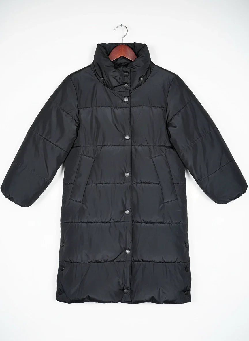Secondhand Branded Bomber & Puffer Jackets by H&M, Black Polyester fabric, Good condition, for Women - Online Thrift Shop Karachi Pakistan