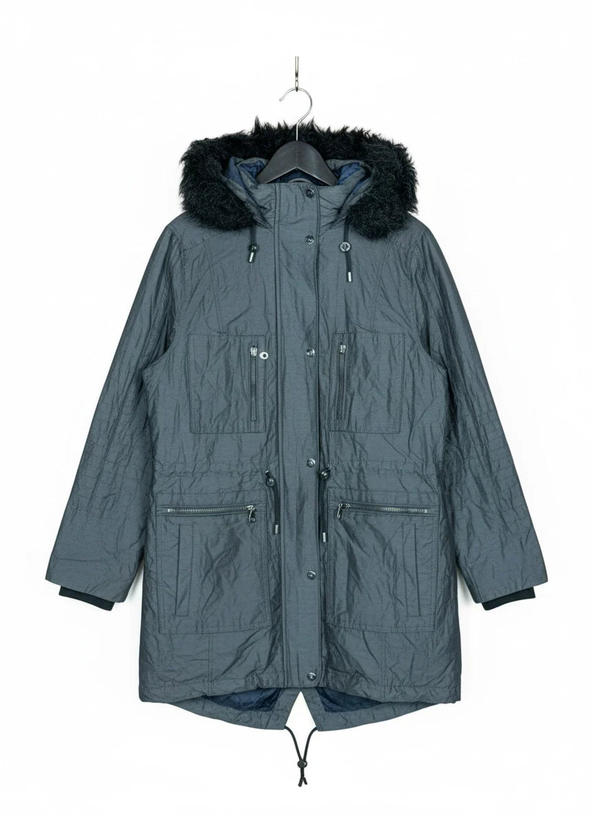 Shop Premium Bomber & Puffer Jackets by Marks & Spencer | Preloved Branded Clothes | Black Cotton | Women | OTS Thrift Store Islamabad Pakistan