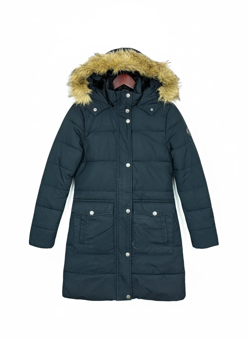 Premium Condition Bomber & Puffer Jackets | Preloved Warehouse | Black Polyester | Thrift Shop for Women Peshawar Pakistan | OTS