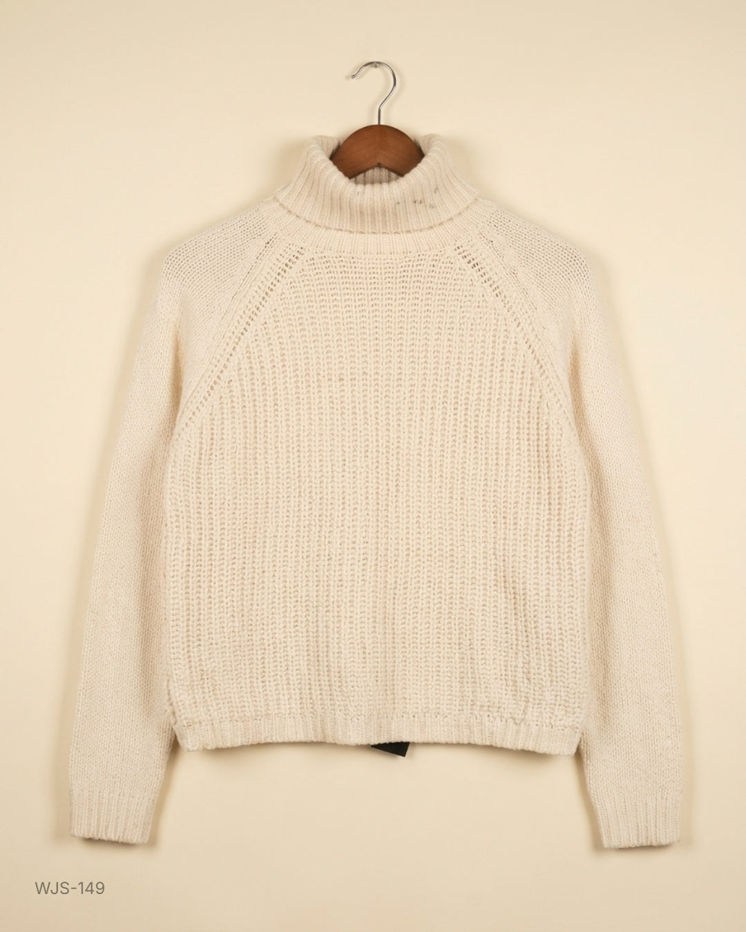 Green Coast OffWhite Turtleneck Knit Sweater buy preloved clothing online Pakistan