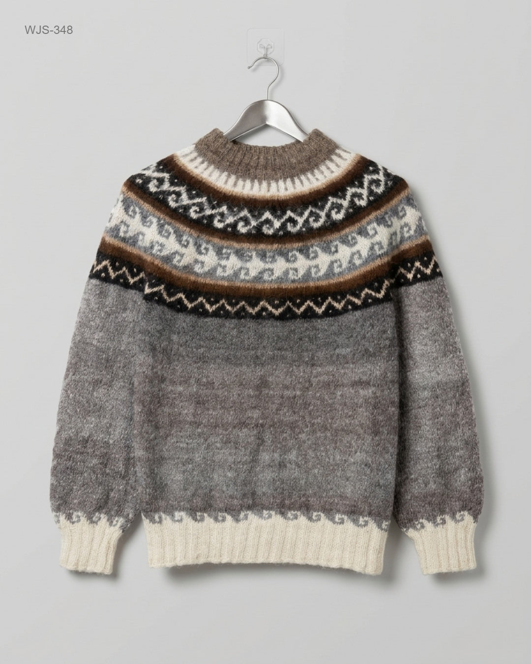 CUT LABEL Brown Fair Isle Knit Sweater buy preloved clothing online Pakistan