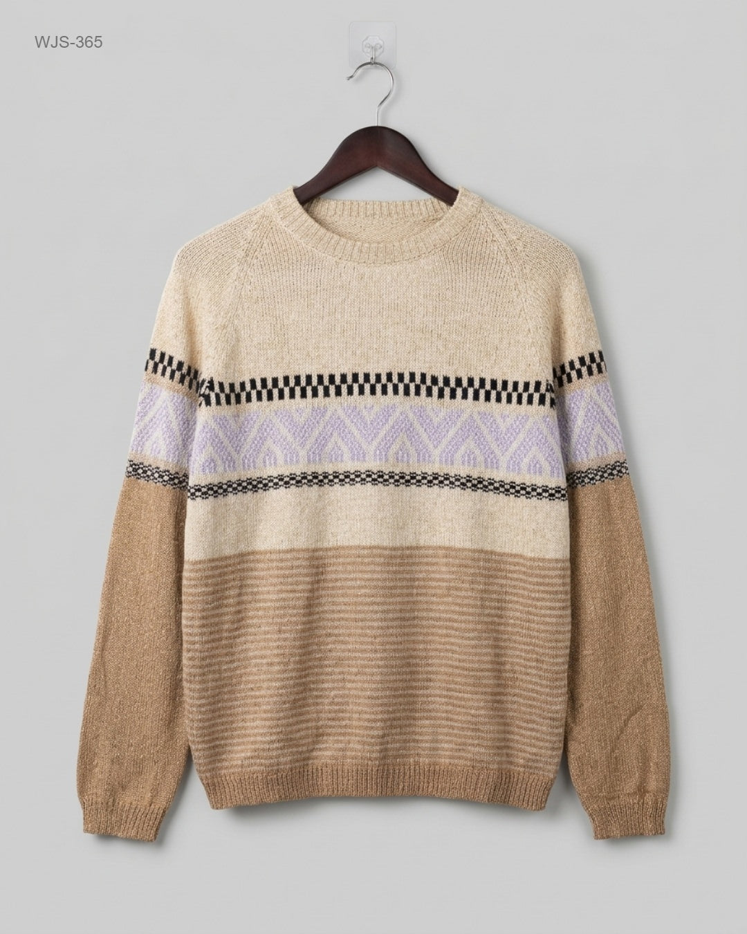 CUT LABEL Beige Crew-Neck Knit Sweater buy preloved clothing online Pakistan