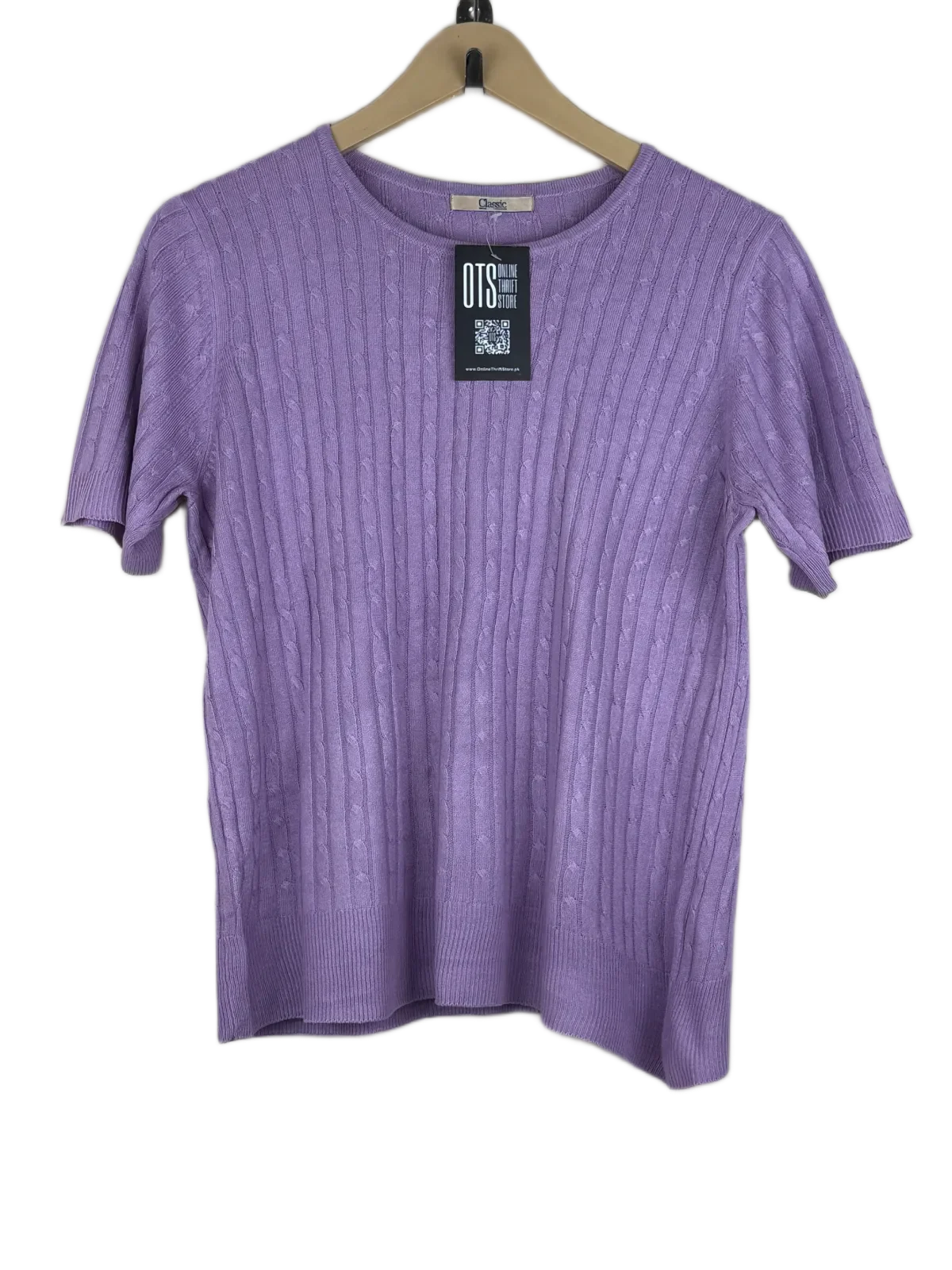 Winter Knitted Tops | Classic | Preloved Branded | Lavender Acrylic | Premium | OTS Thrift Store Islamabad Pakistan