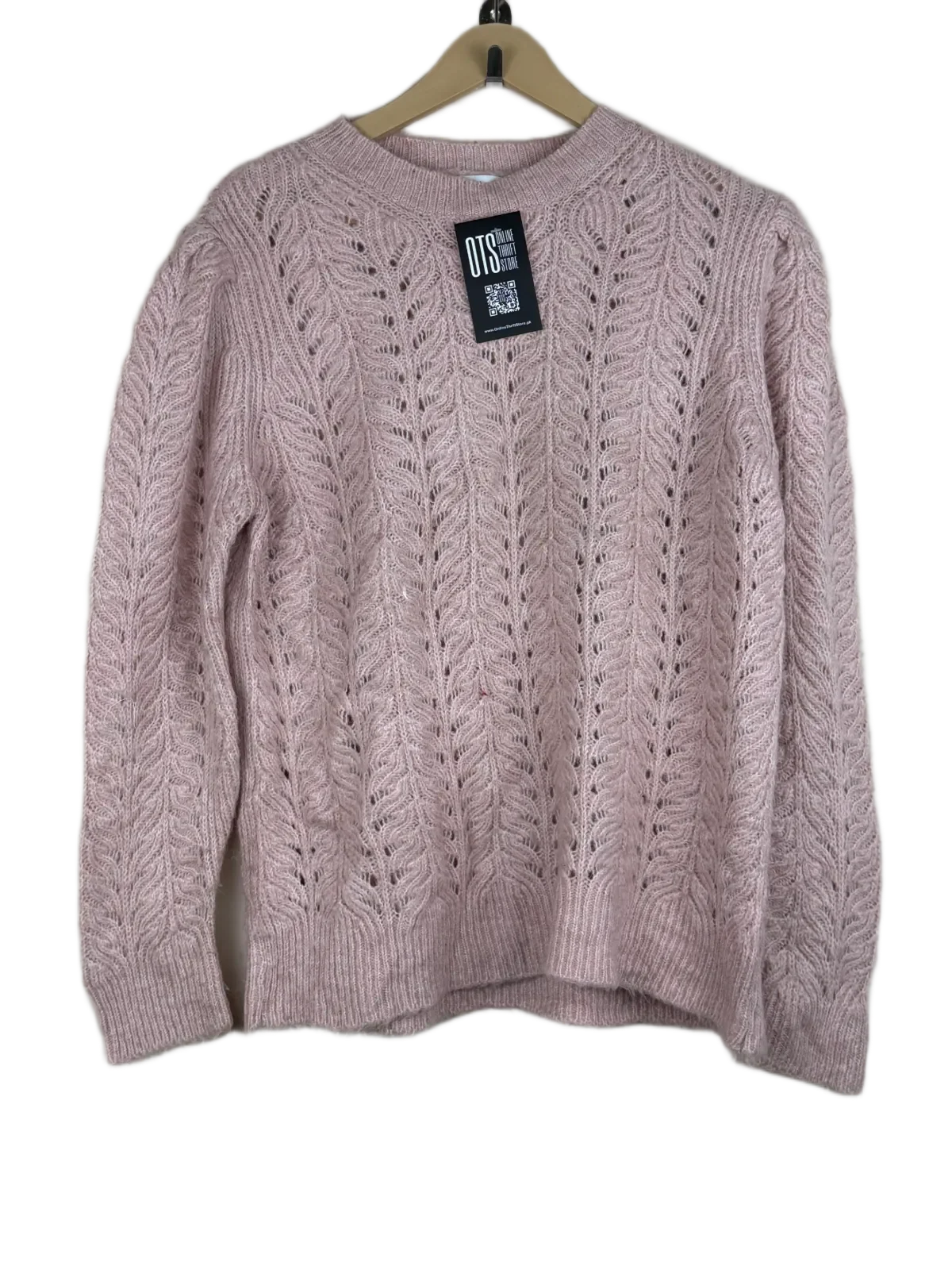 Preloved Good Winter Knitted Tops by Papaya, Pink Acrylic for Women - OTS Thrift Shop Islamabad Pakistan