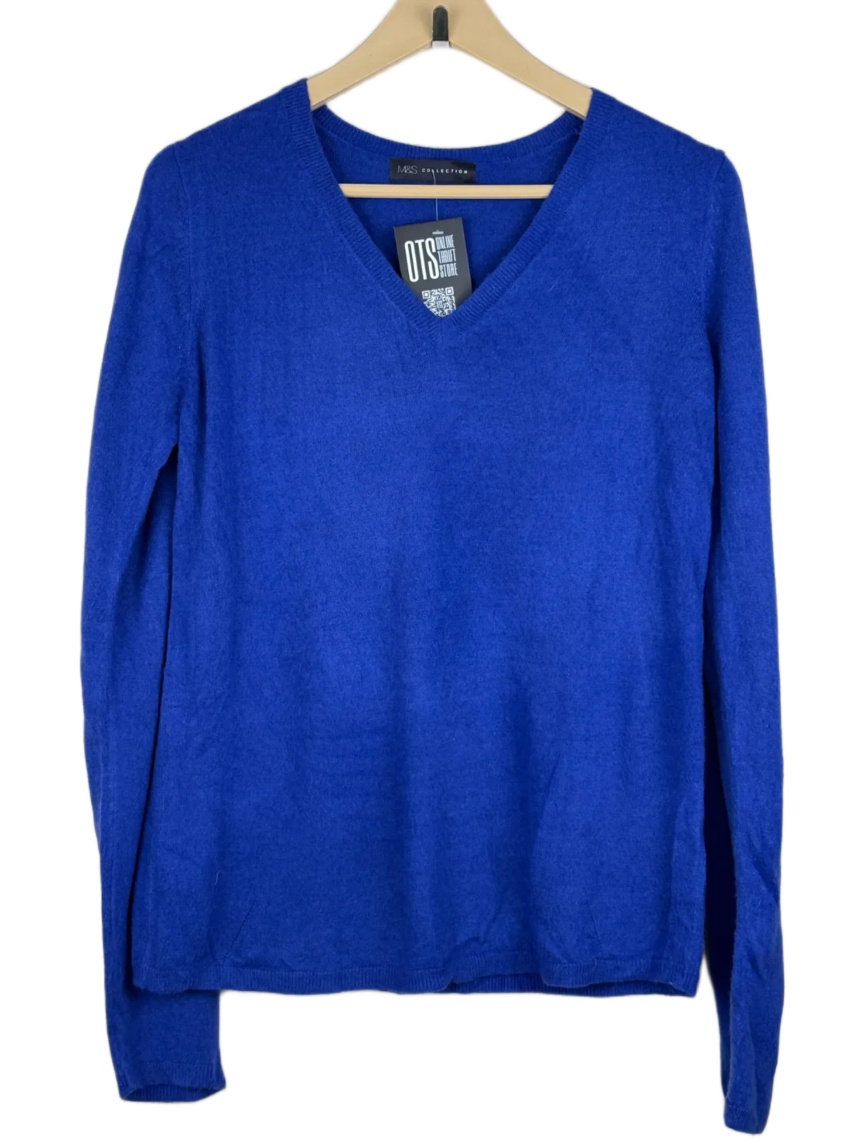 Premium Condition Winter Knitted Tops | Preloved Marks & Spencer | Blue Acrylic | Thrift Shop for Women Islamabad Pakistan | OTS