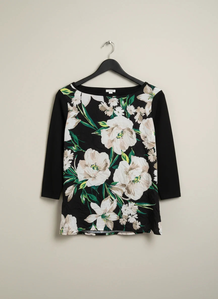 Winter Knitted Tops | Precis | Preloved Branded | Black viscose | Premium | OTS Thrift Store Peshawar Pakistan