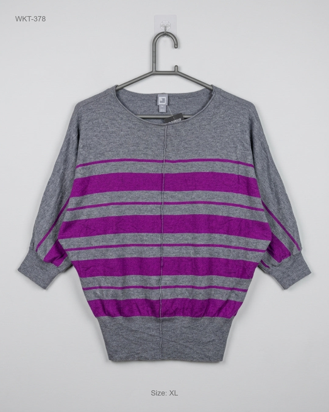 UK Imported secondhand Winter Knitted Tops - JCP brand, Gray Polyester, Premium condition, for - Online Thrift Store Karachi Pakistan