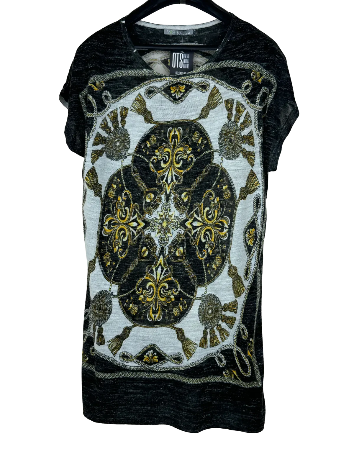 Premium Condition Winter Knitted Tops | Preloved Marks & Spencer | Black & White Acrylic | Thrift Shop for Women Karachi Pakistan | OTS