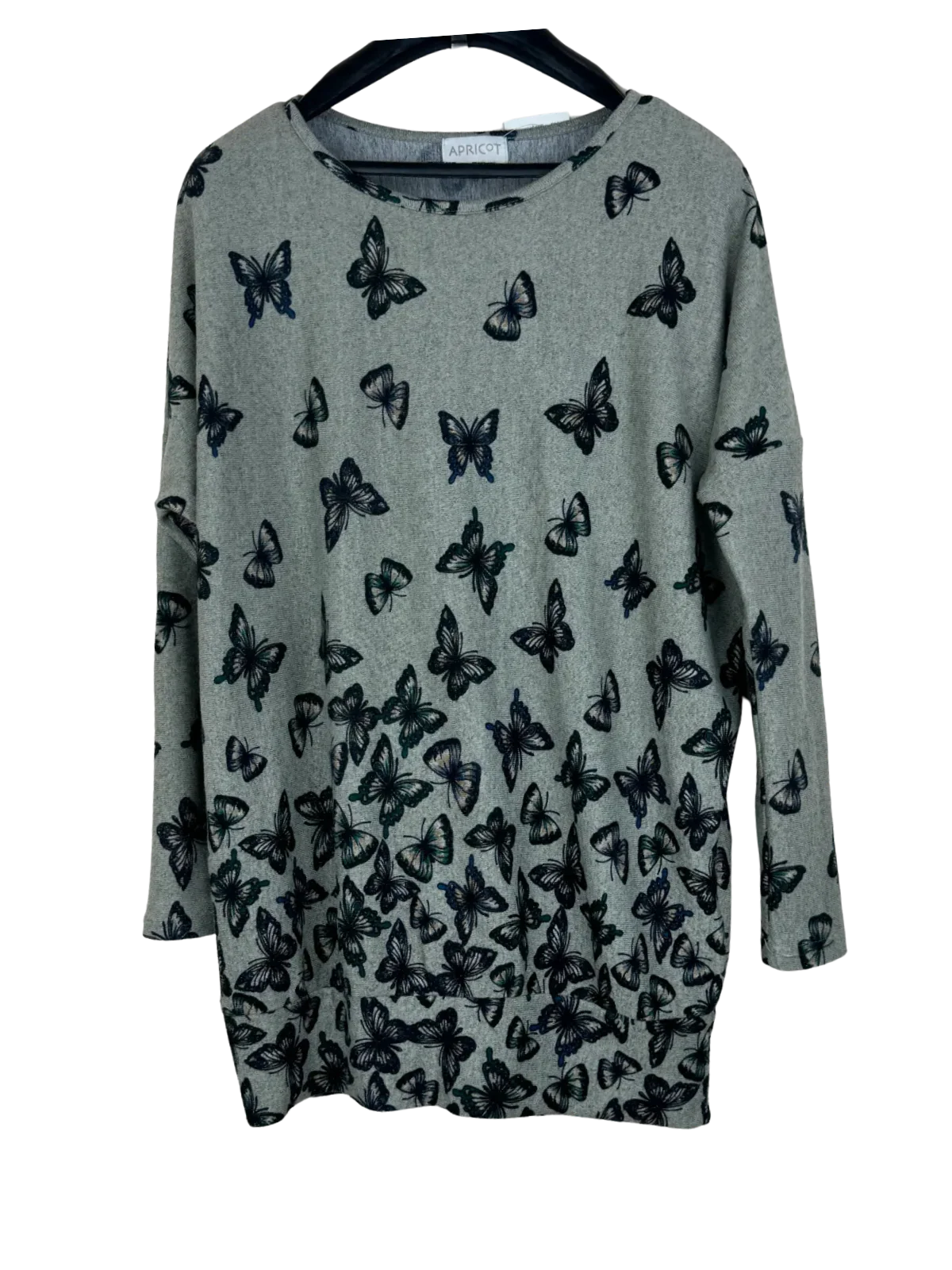 Premium Plus Condition Winter Knitted Tops | Preloved Apricot | Grey Polyester | Thrift Shop for Women Islamabad Pakistan | OTS