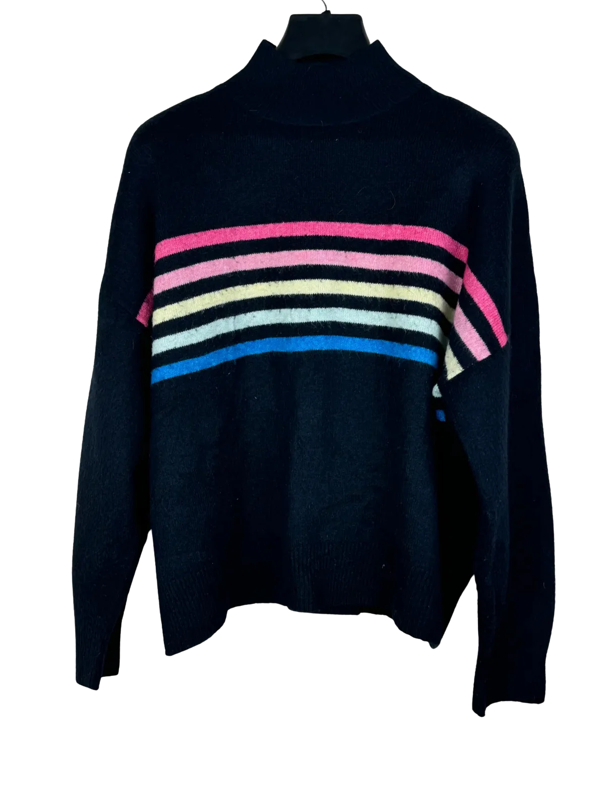 Winter Knitted Tops | F&F | Preloved Branded | Black Polyester | Premium | OTS Thrift Store Karachi Pakistan