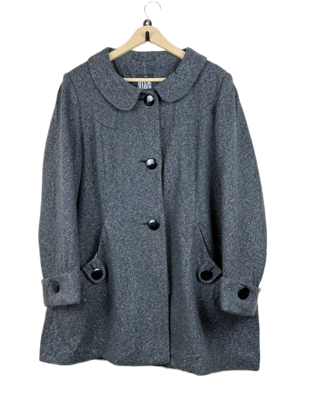 Premium Condition Winter Long Cardigans | Preloved New Look | Grey Wool + Polyester | Thrift Shop for Women Karachi Pakistan | OTS