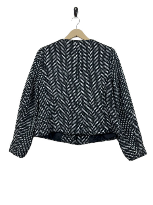 Order BM Winter Long Cardigans in Black & White Wool for Women - Premium at Online Thrift Store Pakistan (WLC-22)
