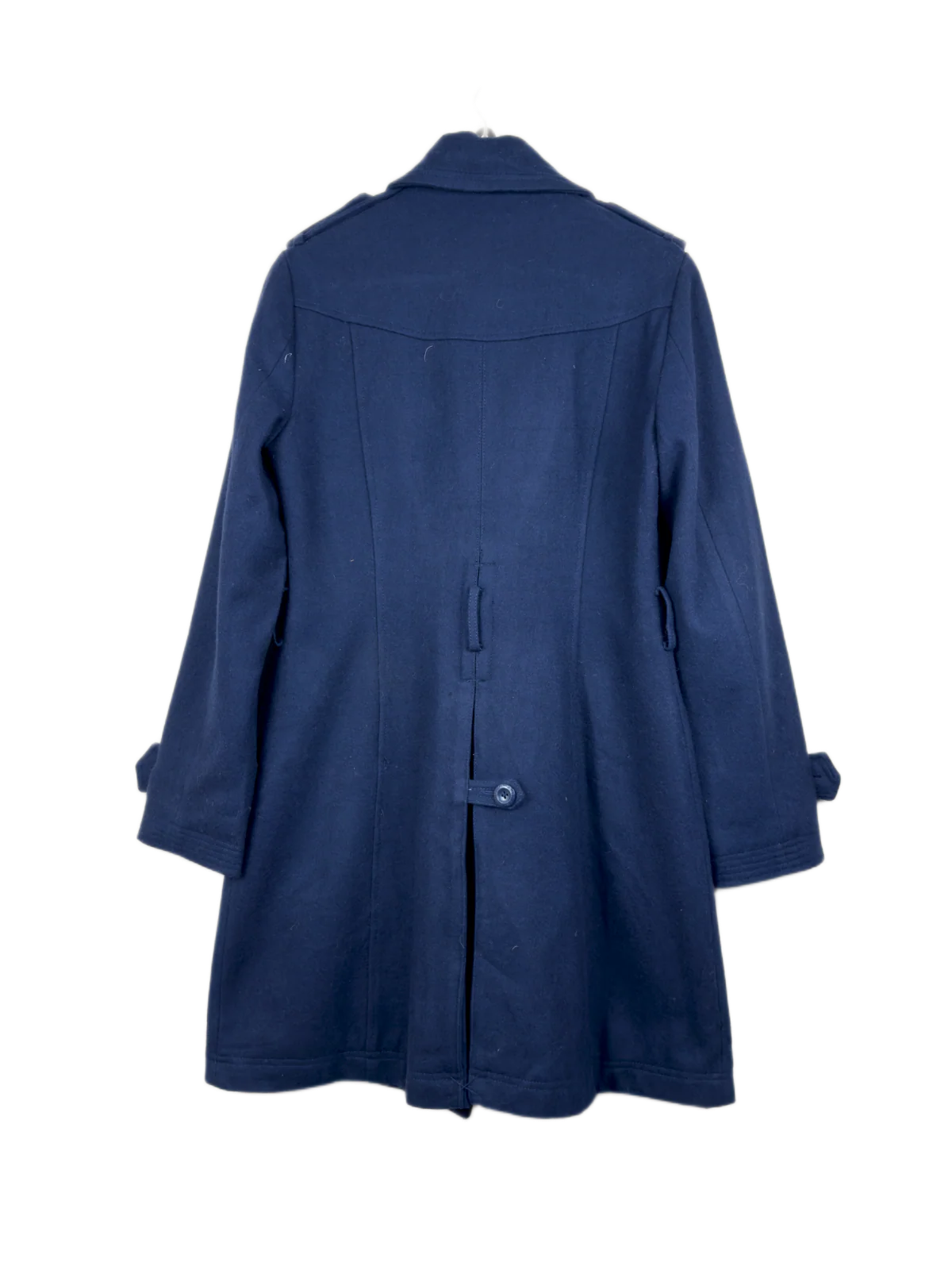 Preloved Winter Long Cardigans by Pepe Jeans in Blue Wool + Polyester for Women - Premium Condition | OTS Pakistan (WLC-9)