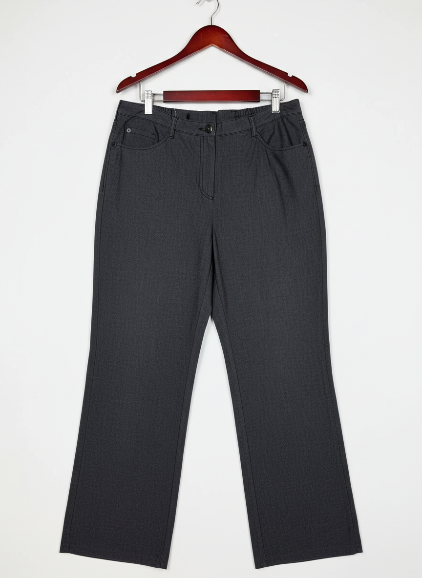 Premium Condition Womens Pants & Trousers | Preloved Cut Label | Grey Polyester | Thrift Shop for Women Lahore Pakistan | OTS