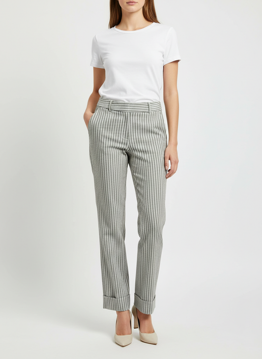 Black Lining Womens High Waist Pant Trouser by Mexx (WPT-110)