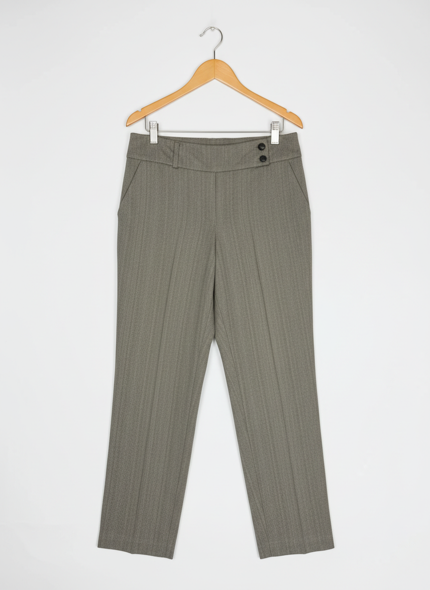 UK Imported secondhand Womens Pants & Trousers - Cut Label brand, Grey Polyester, Premium condition, for Women - Online Thrift Store Karachi Pakistan