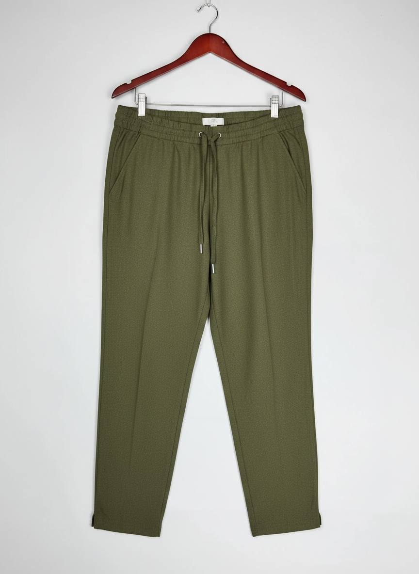 Premium Condition Womens Pants & Trousers | Preloved H&M | Army Green Polyester | Thrift Shop for Women Islamabad Pakistan | OTS