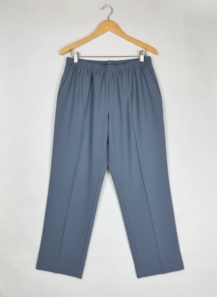 Secondhand Branded Womens Pants & Trousers by Cut Label, Grey Polyester fabric, Premium condition, for Women - Online Thrift Shop Lahore Pakistan