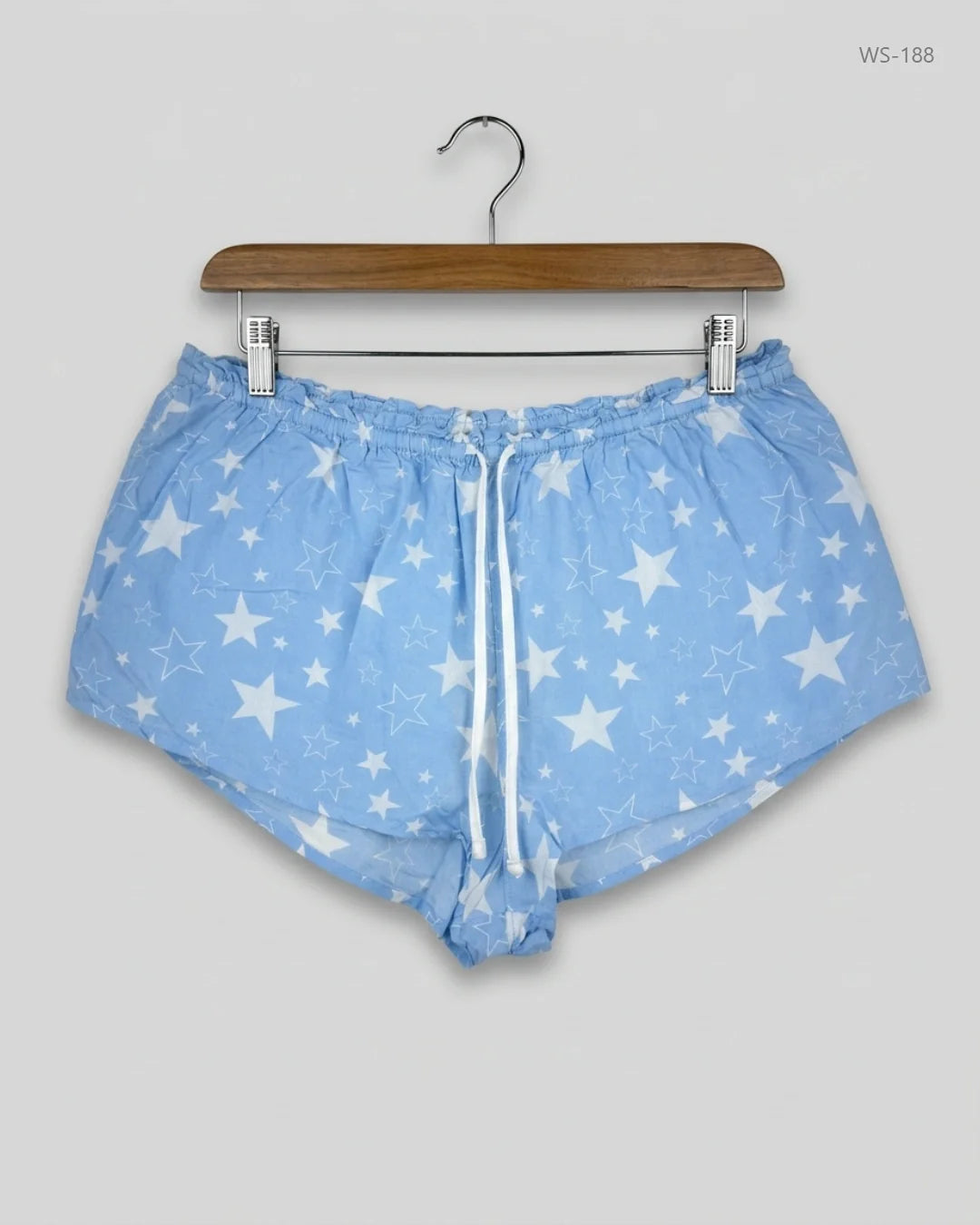 Preloved Premium Womens Shorts by BOUX, SkyBlue Cotton for Women - OTS Thrift Shop Karachi Pakistan