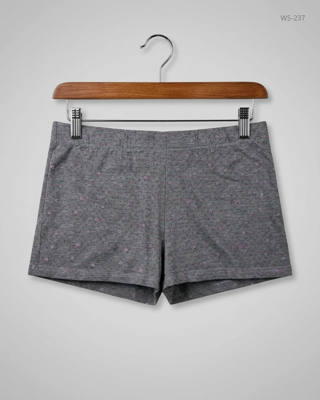 UK Imported secondhand Womens Shorts - DISNEP STORE brand, Gray Cotton, Premium condition, for Women - Online Thrift Store Peshawar Pakistan
