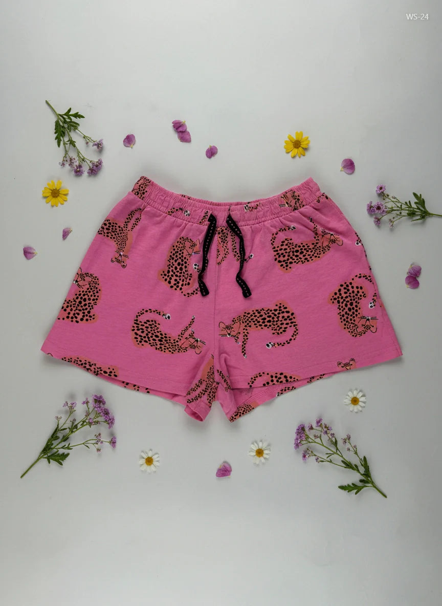 UK Imported secondhand Womens Shorts - Cut Lable brand, Pink Cotton, Premium condition, for Women - Online Thrift Store Islamabad Pakistan