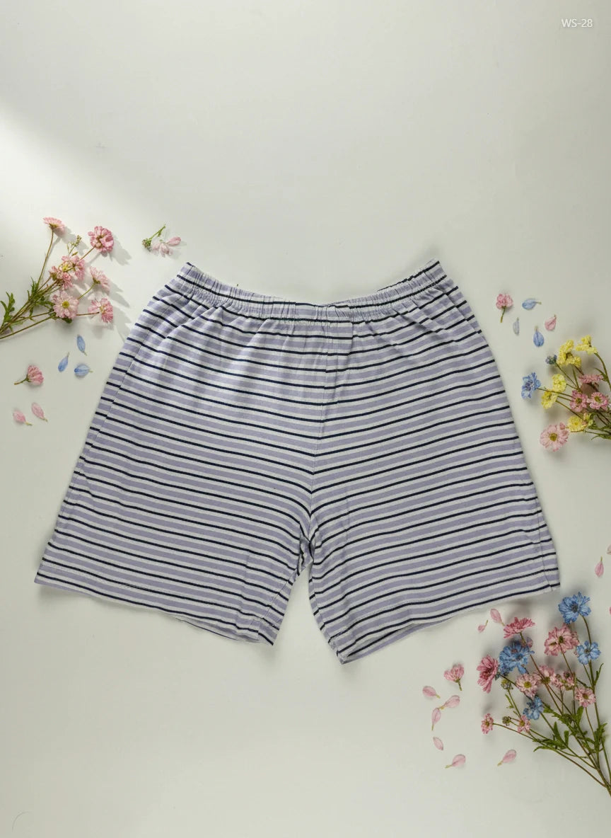 Secondhand Branded Womens Shorts by Despicable, Purple Cotton fabric, Premium condition, for Women - Online Thrift Shop Islamabad Pakistan