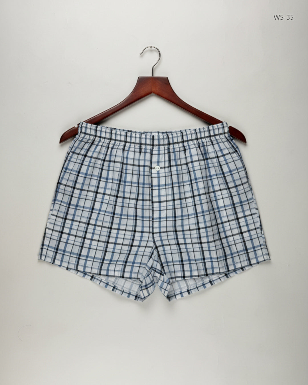 Shop Premium Womens Shorts by George | Preloved Branded Clothes | Blue Cotton | Women | OTS Thrift Store Karachi Pakistan