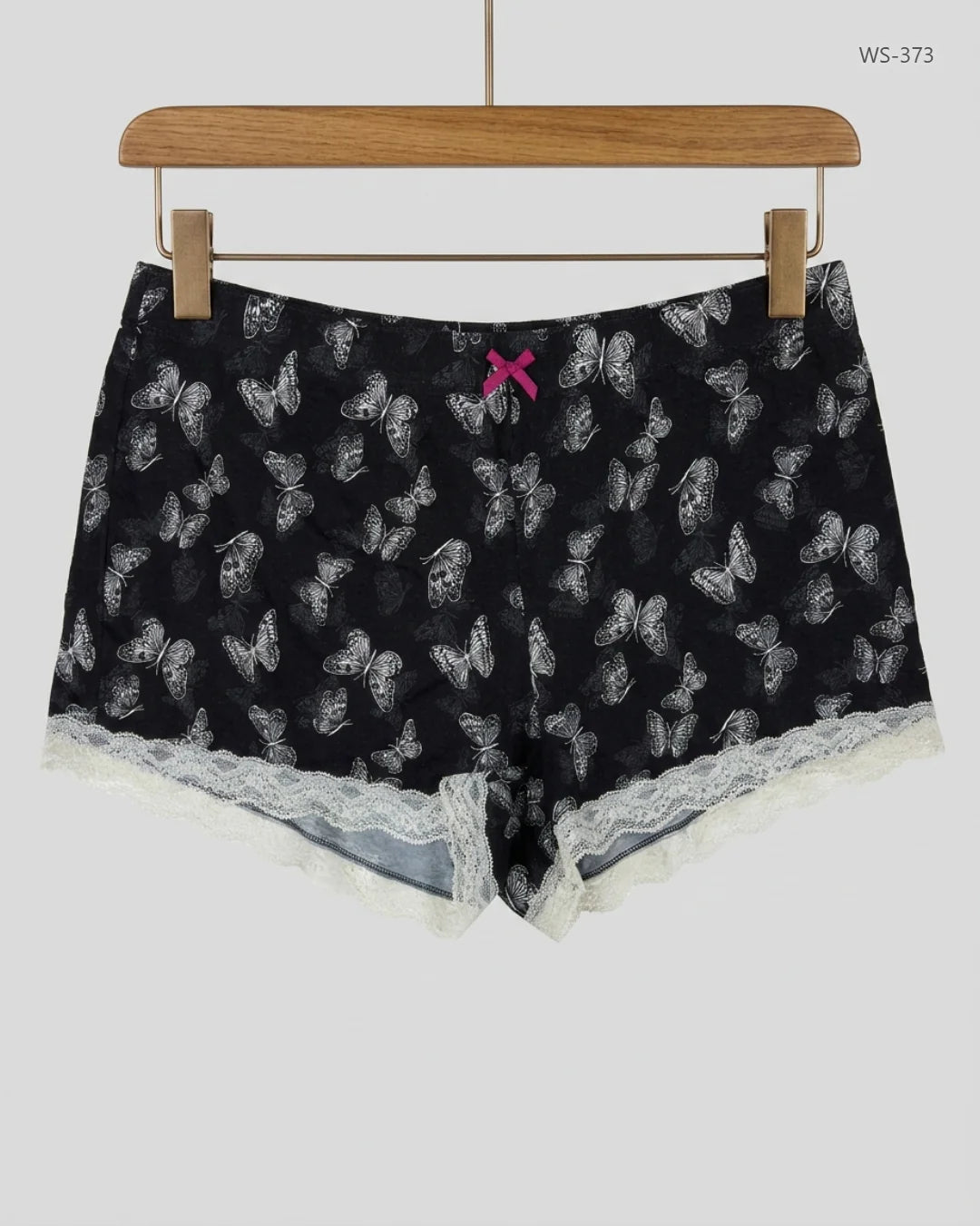 Secondhand Branded Womens Shorts by Marks & Spencer, Black & White Polyester fabric, Premium condition, for Women - Online Thrift Shop Karachi Pakistan