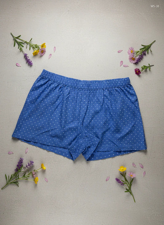 Womens Shorts | Primark | Preloved Branded | Blue Cotton | Premium | OTS Thrift Store Karachi Pakistan