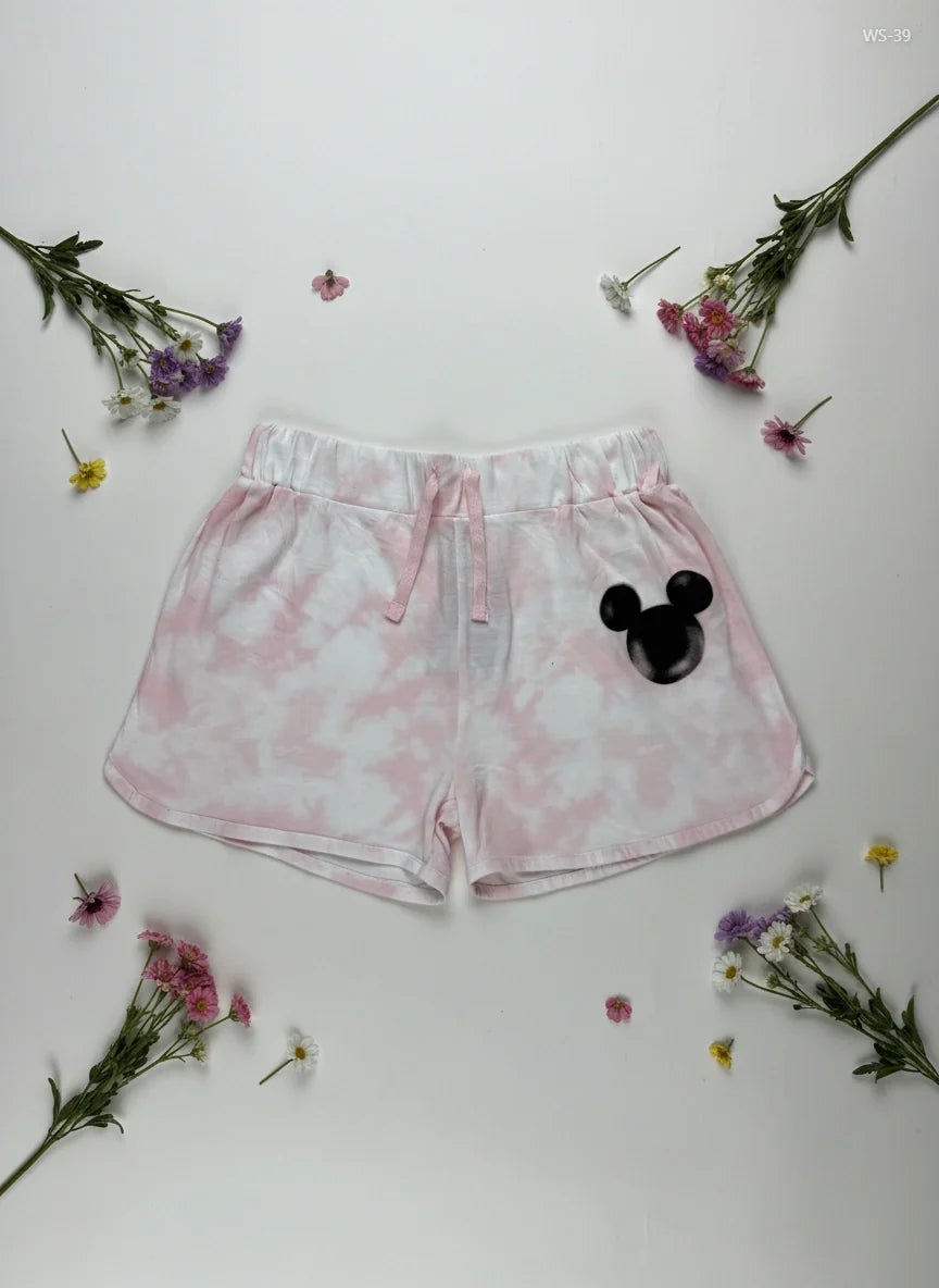 Shop Premium Womens Shorts by Disney | Preloved Branded Clothes | Pink Cotton | Women | OTS Thrift Store Peshawar Pakistan