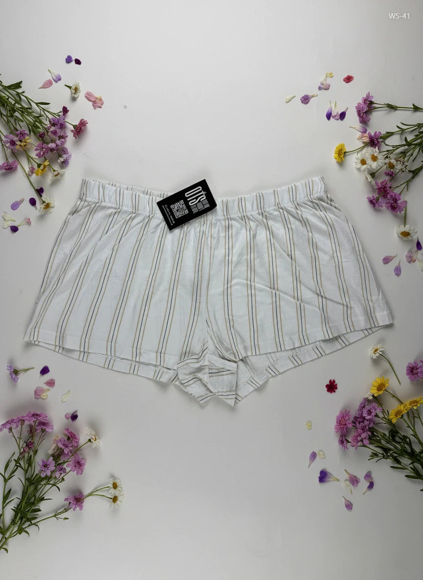 Premium Condition Womens Shorts | Preloved Primark | OffWhite Cotton | Thrift Shop for Women Karachi Pakistan | OTS