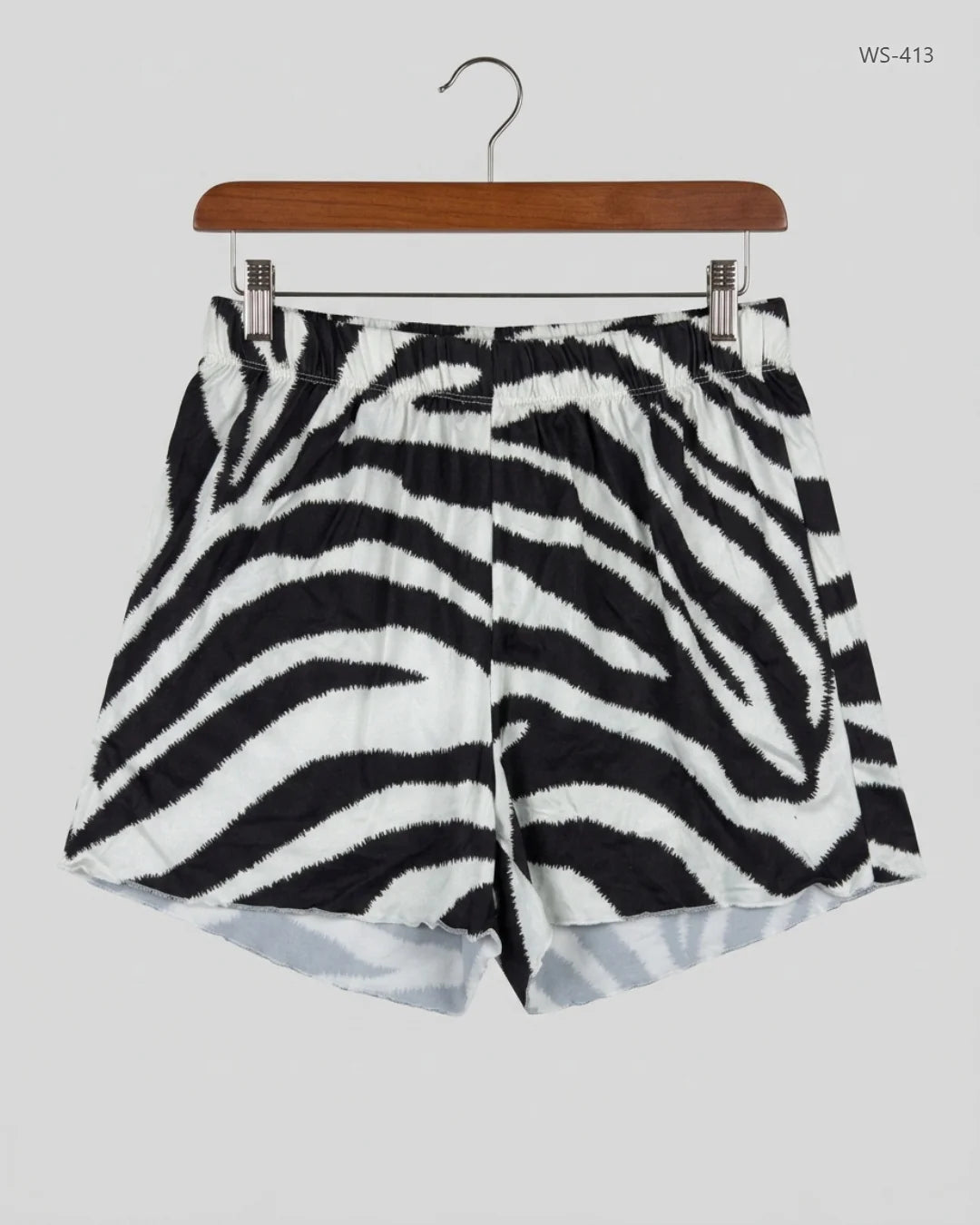 Preloved Premium Womens Shorts by TU, Black & White Polyester for Women - OTS Thrift Shop Peshawar Pakistan