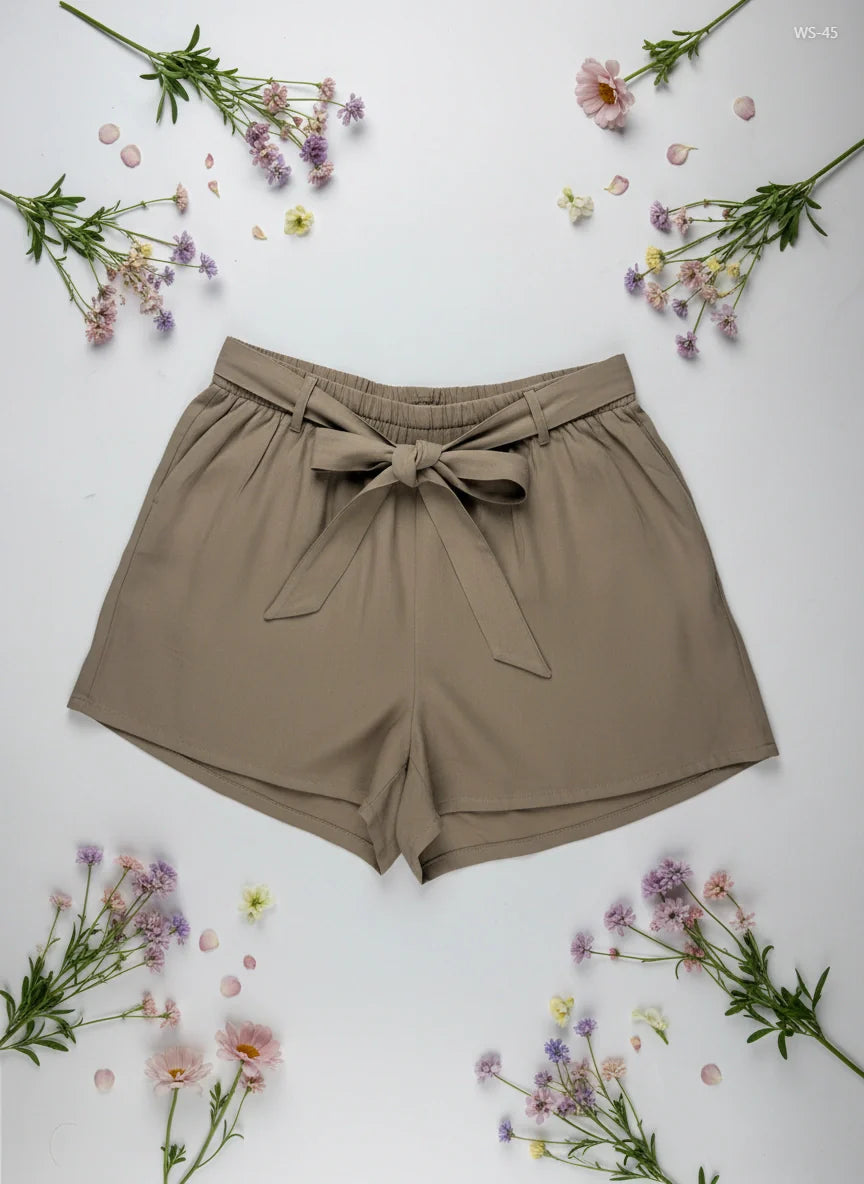 Secondhand Branded Womens Shorts by Primark, olive green Cotton fabric, Premium condition, for Women - Online Thrift Shop Lahore Pakistan