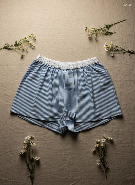 Premium Condition Womens Shorts | Preloved Primark | Blue Cotton | Thrift Shop for Women Karachi Pakistan | OTS