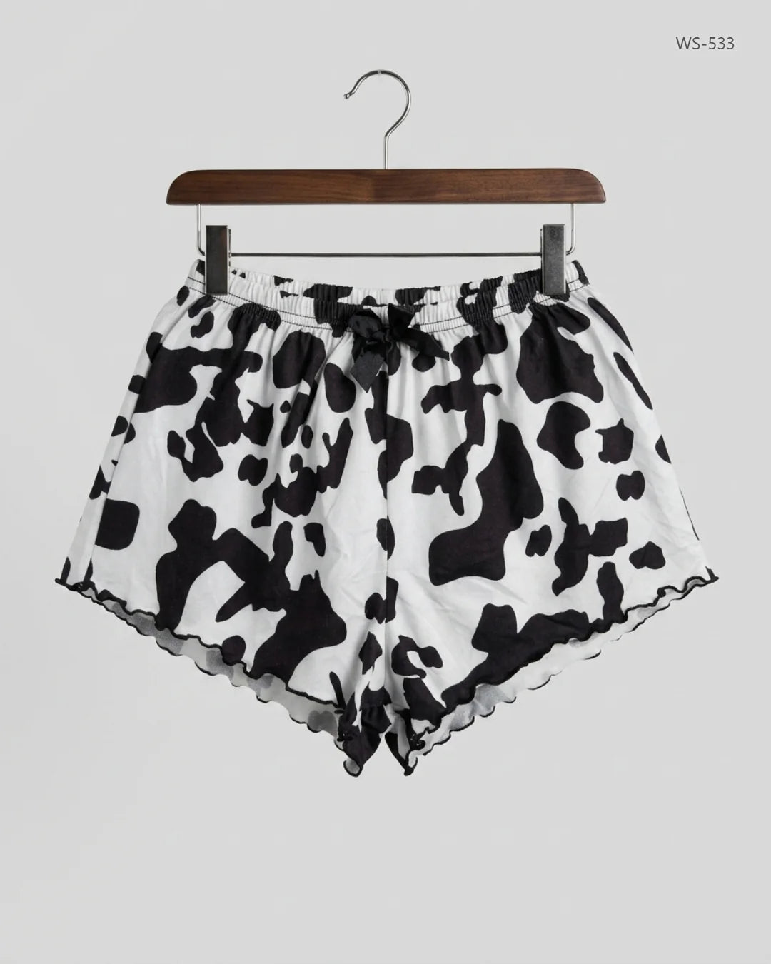 Premium Condition Womens Shorts | Preloved CUT LABEL | Black & White Polyester | Thrift Shop for Women Peshawar Pakistan | OTS