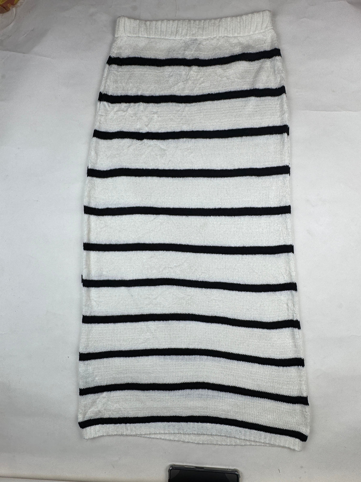Boohoo Black & White Striped Knit Maxi Skirt buy preloved clothing online Pakistan - image 2