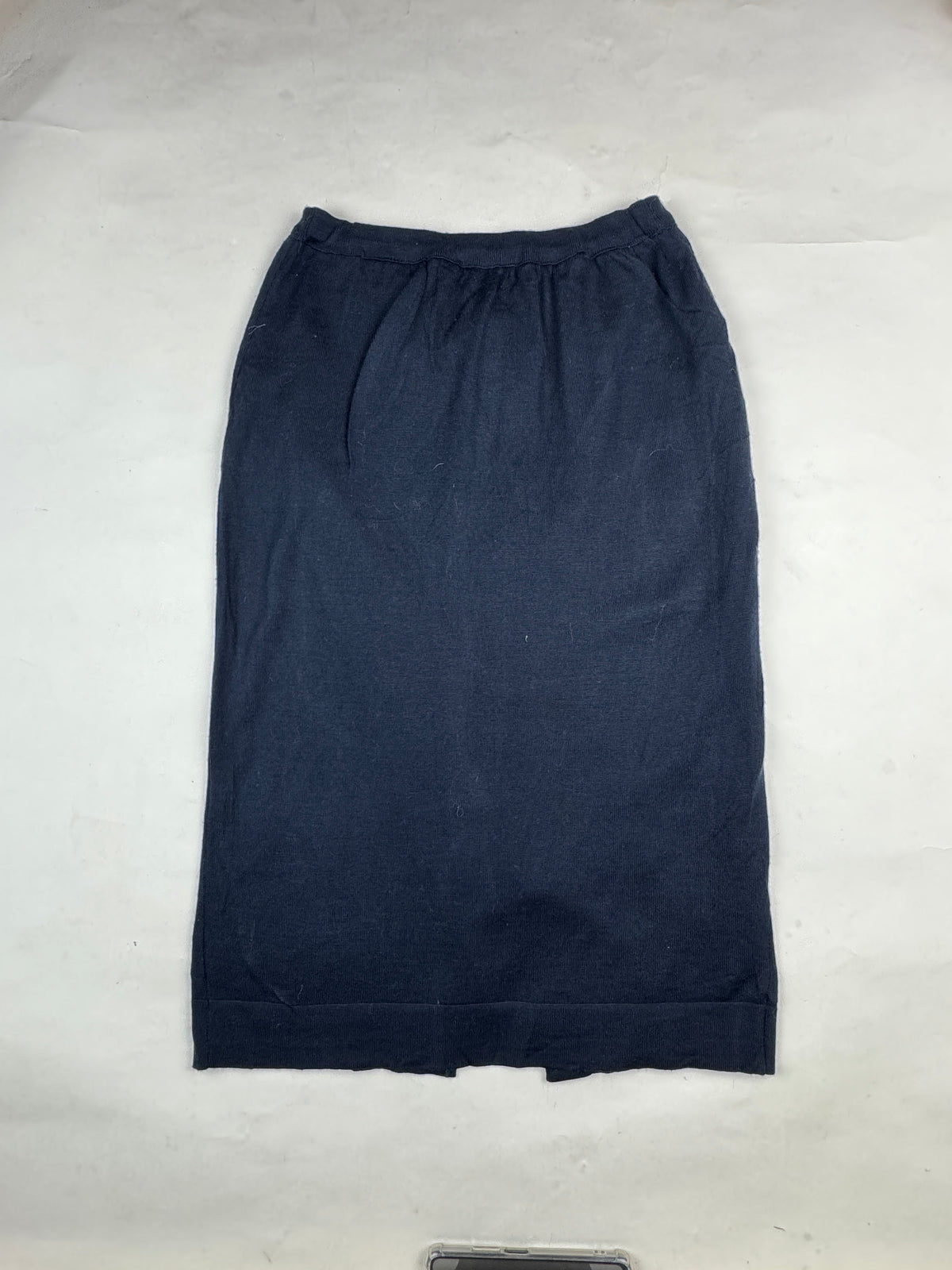 Bode DarkBlue Knit Midi Skirt buy preloved clothing online Pakistan - image 2
