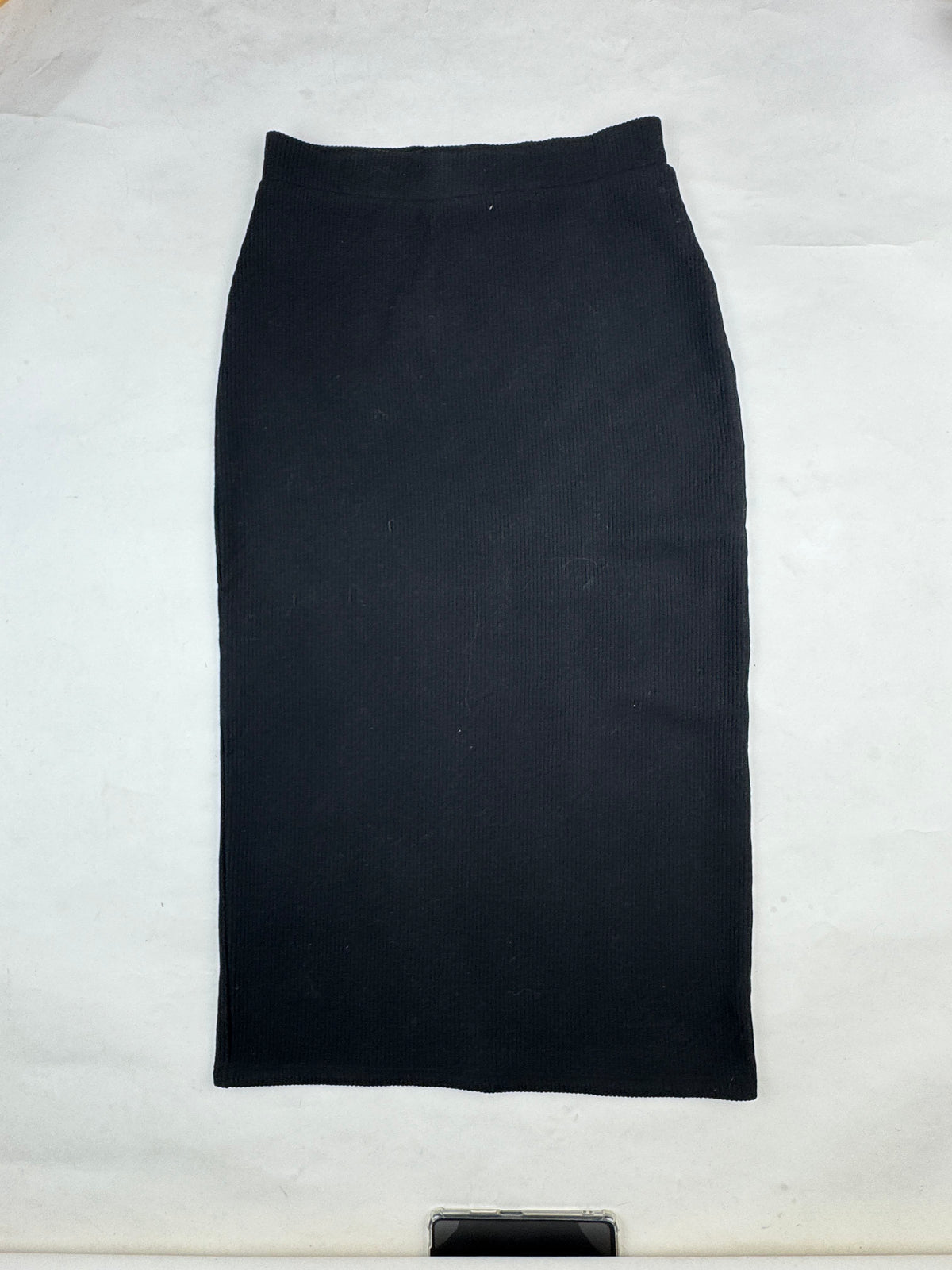 F&F Black Ribbed Pencil Skirt buy preloved clothing online Pakistan - image 2